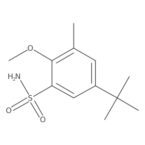 5-(1,1-Dimethylethyl)-2-methoxy-3-methylbenzenesulfonamide Structure