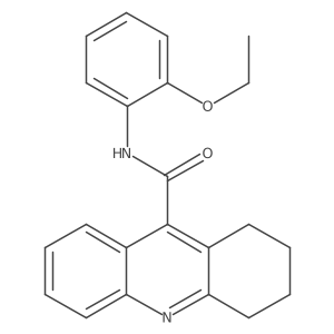 N-(2-ethoxyphenyl)-1,2,3,4-tetrahydro-9-acridinecarboxamide结构式