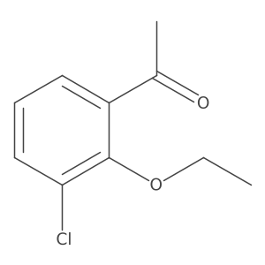 1-(3-Chloro-2-ethoxyphenyl)ethanone结构式