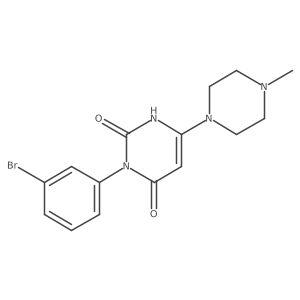 3-(3-bromophenyl)-6-(4-methylpiperazin-1-yl)pyrimidine-2,4(1H,3H)-dione Structure