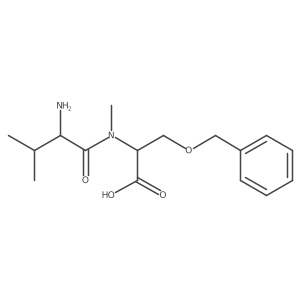 D-Valyl-O-benzyl-N-methyl-L-serine结构式