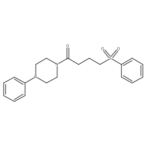 1-(4-Phenylpiperazin-1-yl)-4-(phenylsulfonyl)butan-1-one Structure