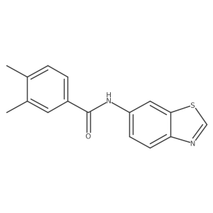 N-(benzo[d]thiazol-6-yl)-3,4-dimethylbenzamide Structure