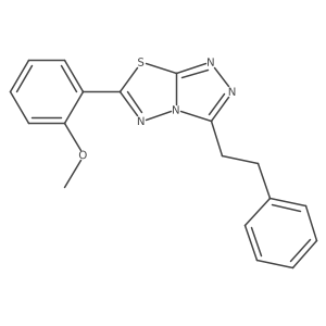 6-(2-Methoxyphenyl)-3-(2-phenylethyl)[1,2,4]triazolo[3,4-b][1,3,4]thiadiazole Structure