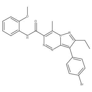 8-(4-bromophenyl)-7-ethyl-N-(2-methoxyphenyl)-4-methylpyrazolo[5,1-c][1,2,4]triazine-3-carboxamide Structure