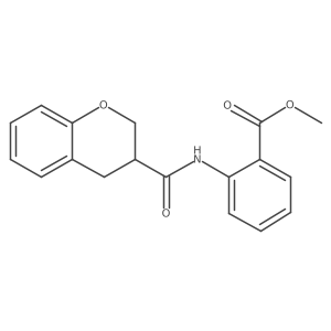 Methyl 2-(chroman-3-carboxamido)benzoate Structure