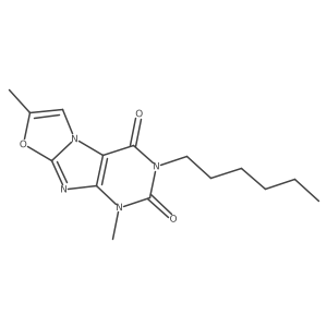 3-hexyl-1,7-dimethyloxazolo[2,3-f]purine-2,4(1H,3H)-dione Structure