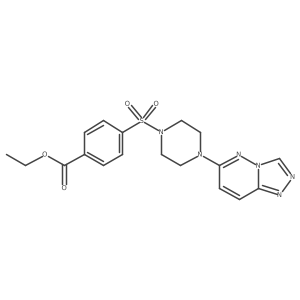 Ethyl 4-[(4-{[1,2,4]triazolo[4,3-b]pyridazin-6-yl}piperazin-1-yl)sulfonyl]benzoate结构式
