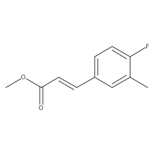 (E)-Methyl 3-(4-fluoro-3-methylphenyl)acrylate Structure