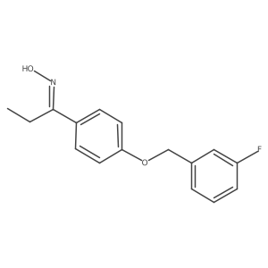 1-[4-[(3-Fluorophenyl)methoxy]phenyl]-1-propanone oxime结构式