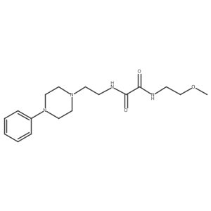 N1-(2-methoxyethyl)-N2-(2-(4-phenylpiperazin-1-yl)ethyl)oxalamide结构式
