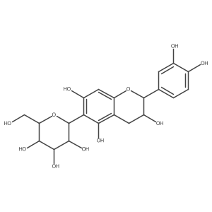 (+)-Catechin-6-C-I(2)-D-glucopyranoside结构式