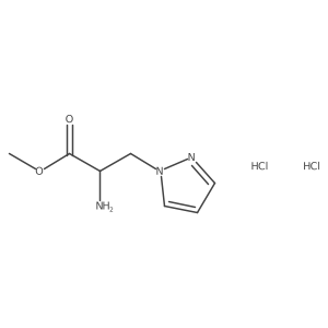 methyl 2-amino-3-(1H-pyrazol-1-yl)propanoate dihydrochloride Structure