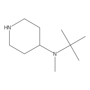 N-tert-butyl-N-methylpiperidin-4-amine结构式