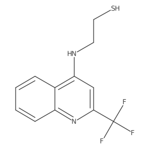 2-{[2-(Trifluoromethyl)quinolin-4-yl]amino}ethanethiol Structure