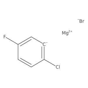 2-Chloro-5-fluorophenylmagnesium bromide Structure