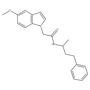 2-(5-methoxy-1H-indol-1-yl)-N-(4-phenylbutan-2-yl)acetamide Structure