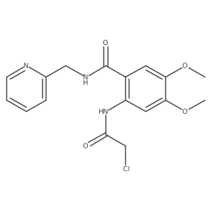 Benzamide,2-[(chloroacetyl)amino]-4,5-dimethoxy-n-(2-pyridinylmethyl)- Structure