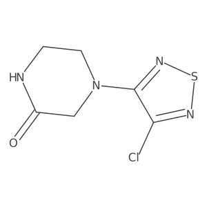 4-(4-Chloro-1,2,5-thiadiazol-3-yl)piperazin-2-one Structure
