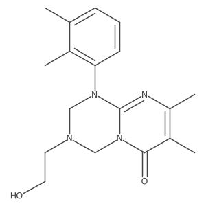 1-(2,3-dimethylphenyl)-3-(2-hydroxyethyl)-7,8-dimethyl-1,2,3,4-tetrahydro-6H-pyrimido[1,2-a][1,3,5]triazin-6-one结构式