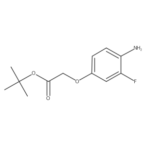 (4-Amino-3-fluoro-phenoxy)-acetic acid tert-butyl ester结构式