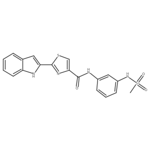 2-(1H-indol-2-yl)-N-(3-(methylsulfonamido)phenyl)thiazole-4-carboxamide Structure