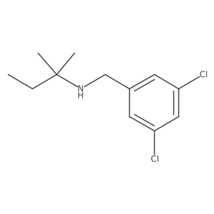 [(3,5-Dichlorophenyl)methyl](2-methylbutan-2-yl)amine结构式