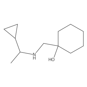 1-{[(1-Cyclopropylethyl)amino]methyl}cyclohexan-1-ol Structure