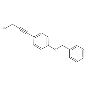3-[4-(Benzyloxy)phenyl]prop-2-yn-1-amine结构式