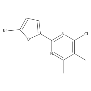 2-(5-Bromofuran-2-yl)-4-chloro-5,6-dimethylpyrimidine结构式