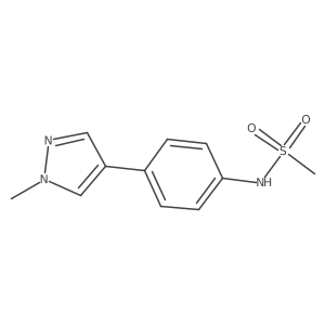 N-[4-(1-methyl-1H-pyrazol-4-yl)phenyl]methanesulfonamide Structure
