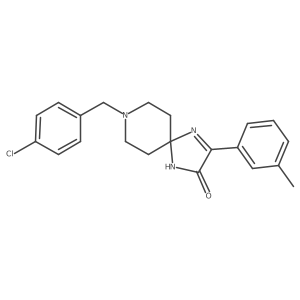 8-(4-Chlorobenzyl)-3-(m-tolyl)-1,4,8-triazaspiro[4.5]dec-3-en-2-one Structure