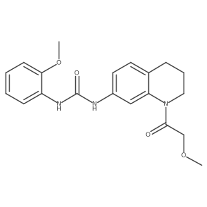 3-[1-(2-Methoxyacetyl)-1,2,3,4-tetrahydroquinolin-7-yl]-1-(2-methoxyphenyl)urea Structure