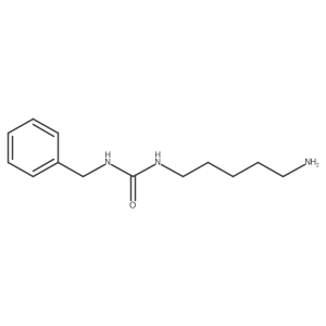 1-(5-Aminopentyl)-3-benzylurea结构式