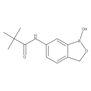 N-(1,3-dihydro-1-hydroxy-2,1-benzoxaborol-6-yl)-2,2-dimethylpropanamide Structure