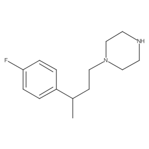 1-[3-(4-Fluorophenyl)butyl]piperazine结构式