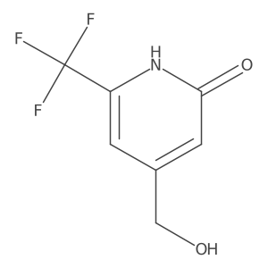 2-Hydroxy-6-(trifluoromethyl)pyridine-4-methanol结构式