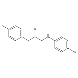1-(4-Bromophenylamino)-3-p-tolylpropan-2-ol结构式