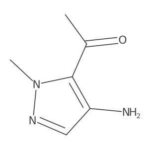 1-(4-Amino-1-methyl-1H-pyrazol-5-yl)ethanone结构式
