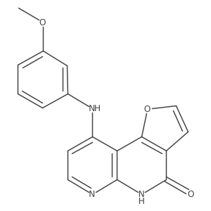 9-[(3-Methoxyphenyl)amino]furo[3,2-c][1,8]naphthyridin-4(5h)-one Structure