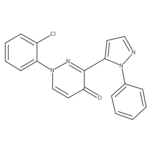 1-(2-chlorophenyl)-3-(1-phenyl-1H-pyrazol-5-yl)pyridazin-4(1H)-one结构式