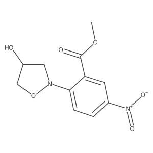 Methyl 2-[4-hydroxydihydro-2(3H)-isoxazolyl]-5-nitrobenzenecarboxylate结构式