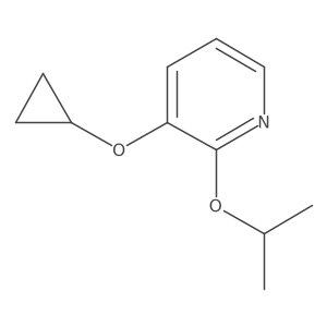 3-Cyclopropoxy-2-isopropoxypyridine结构式