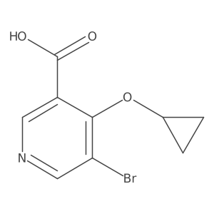 5-Bromo-4-cyclopropoxynicotinic acid Structure