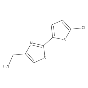 (2-(5-Chlorothiophen-2-yl)thiazol-4-yl)methanamine Structure