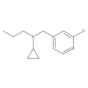 N-[(2-chloropyridin-4-yl)methyl]-N-propylcyclopropanamine Structure