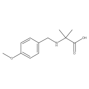 2-[(4-Methoxyphenyl)methylamino]-2-methylpropanoic acid Structure
