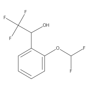 1-[2-(Difluoromethoxy)phenyl]-2,2,2-trifluoroethan-1-ol结构式