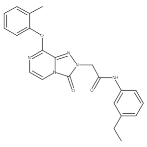 N-(3-ethylphenyl)-2-[8-(2-methylphenoxy)-3-oxo-2H,3H-[1,2,4]triazolo[4,3-a]pyrazin-2-yl]acetamide Structure