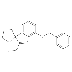 Methyl 1-(3-(benzyloxy)phenyl)cyclopentanecarboxylate结构式